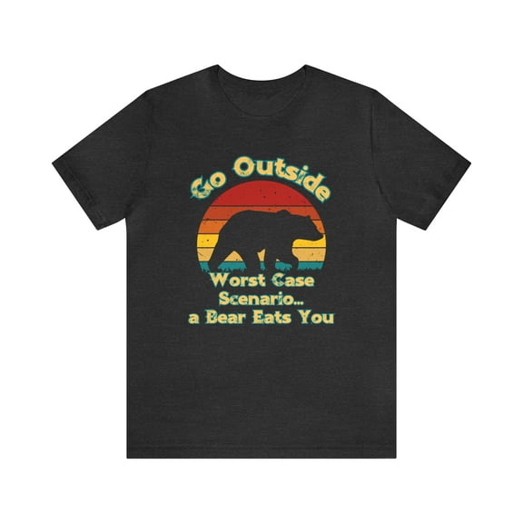 Unisex Jersey Short Sleeve Tee Retro Go Outside Shirt