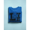 thumbnail image 3 of Love Pitbull Sweatshirt Men -Image by Shutterstock, Male Medium, 3 of 4