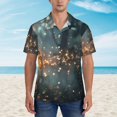 thumbnail image 2 of Fuzoiu Magical Butterfly In Forest Print Hawaiian Shirt for Men, Summer Beach Casual Short Sleeve Button Down Shirts, Men’s Beach Summer Shirts with Pocket,XX-Large, 2 of 7