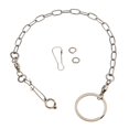 thumbnail image 2 of Pet Bird Leash Parrot Foot Chain Acero Inoxidable Entrenamiento Tobillera Anillo 07 Sunnimix Cadena de pie de loro de aves, 2 of 8