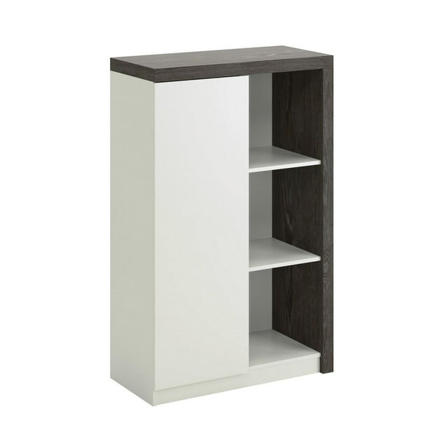 Sauder La Collection Hudson Court Meuble de rangement, Finition charbon frêne, 425831
