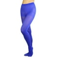 thumbnail image 4 of ToBeInStyle Junior Teenage Girl Young Adult Opaque Nylon Pantyhose - Royal Blue - One Size, 4 of 6