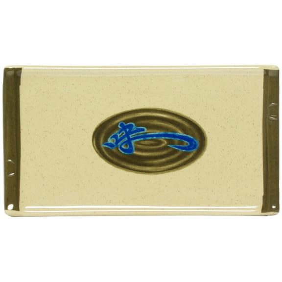 Excellante Wei Melamine Dinnerware Collection 8 1/2" x 4 3/4" Bamboo Sashimi Platter, Comes in Dozen