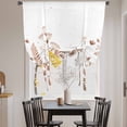 thumbnail image 3 of Spring Floral Balloon Curtains for Bedroom/Front Door/Bathroom, Watercolor Elegant Pastoral Flowers Tie Up Curtains 63 Inch Length Light Filtering Kitchen Curtains Shades for Windows 46"x63", 3 of 8