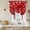 Red Pink, variant on Valentine's Cardinal Balloon Curtains for Living Room/French Door, Red Love Heart Birds Branch Tie Up Curtains 63 Inch Length Energy Saving Kitchen Curtains Shades for Windows 42"x63"