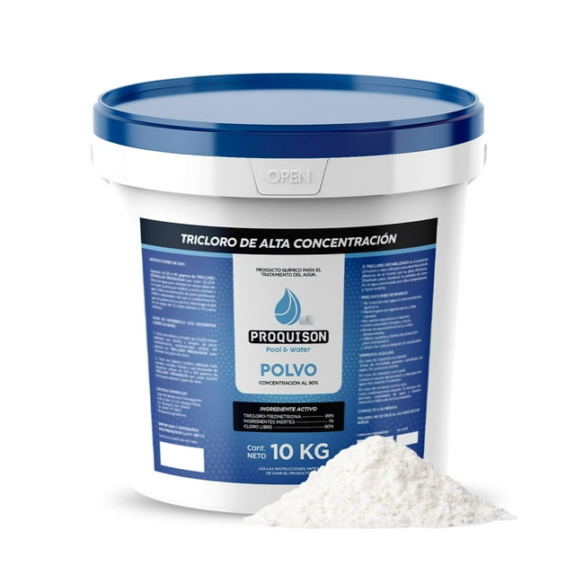 Cloro para alberca en polvo 10 kg Proquison 90% desinfección