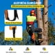 thumbnail image 3 of Tuspuzz Tree Climbing Spikes, 1 Pair Alloy Steel Pole Climbing Spurs, with Adjustable Height and Cow Leather Straps, Arborist Equipment for Climbers, Logging, Hunting Observation, Fruit Picking, 3 of 9