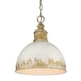thumbnail image 2 of 1 Light Pendant-Vintage Gold Finish-Antique Ivory Shade Color Bailey Street Home 170-Bel-4561175, 2 of 2