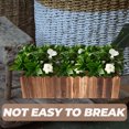 thumbnail image 4 of SHOWERORO Window Box Planter Carbonized Anti-corrosion Wood Decorative Indoor Flower Pot 1Set, 4 of 6
