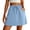 Light Blue Skirts, variant on Miluxas Women's Athletic Mini Skirt Elastic Waist Drawstring Casual A Line Short Skirt with Pockets Lightweight Golf Tennis Skirt for Summer Wear White