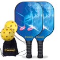 thumbnail image 1 of Pickleball Factory PB00051-4-G Ensemble de Pickleball - Palettes de Pickleball Note Musicale à Vendre, Meilleur Ensemble de Pickleball Portable, Fibre de Verre Graphite, 1 of 1