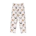 thumbnail image 2 of Vsdgher Bulldog Face Print Mens Pajama Pants Sleep & Lounge Pants, PJ Bottoms With elastic waistb and Pockets, 2 of 5