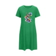 thumbnail image 5 of Taylonsss Clearance Women's Oversized Short Nightgown Fashion Chest Print Short Sleeve Nightdress, 5 of 7