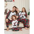 thumbnail image 2 of Conjunto de pijama con estampado navideño para padres e hijos, Top de manga larga con cuello redondo, pantalones con cintura elástica, ropa de dormir, novedad de 2023, 2 of 4