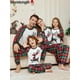 thumbnail image 2 of Conjunto de pijama con estampado navideño para padres e hijos, Top de manga larga con cuello redondo, pantalones con cintura elástica, ropa de dormir, novedad de 2023, 2 of 4