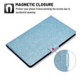 thumbnail image 2 of Dteck Lenovo Tab M10 HD 2nd Gen Case 10.1 Inch 2020 (Model: TB-X306F TB-X306X), Glitter PU Leather Stand Protective Folio Case Auto Wake Sleep Smart Cover for Lenovo Tab M10 HD 10.1" , Blue, 2 of 5