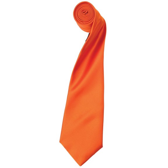Premier Mens Plain Satin Tie (Narrow Blade)