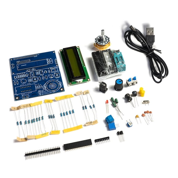 Mistaha Capacitance and Inductance Meter DIY Electronics Kit with LCD Display - Soldering Practice Set for Frequency Measurement - Beginner Friendly