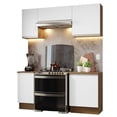 thumbnail image 1 of Cocina Integral 180cm Marrón/Blanco Glamy Madesa 12, 1 of 5