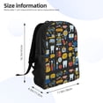 thumbnail image 4 of Disketp Teeth Mochila Unisex de Apertura Lateral Completa, Mochila para Laptop para Escuela, Trabajo y Viajes, 4 of 8