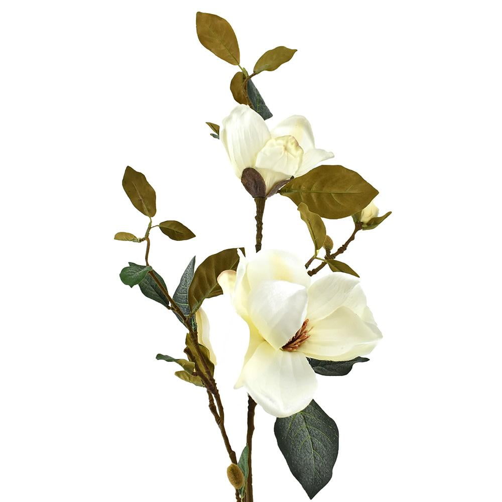 Artificial Magnolia Spray, 35Inch