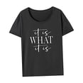 thumbnail image 4 of Camiseta para mujer verano suave Activewear cuello redondo camisa para viajar uso diario XL, 4 of 7