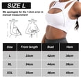 thumbnail image 2 of Ropa interior deportiva push-up para mujer, sujetador deportivo sexy de sujeción media a alta, top de fitness con copas desmontables, color blanco, 2 of 5