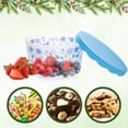 thumbnail image 4 of Christmas Plastic Cookie Containers with Lids 8x4.5 Inch for Snack Candies Party Treats Storage Holiday Jars Home Kitchen Buckets Cabinet Organizer Gift Supplies - Set of 4 (Assortment May Vary), 4 of 7