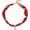 K, variant on Initial Bandana Necklace for Women Red Scarf Necklace Western Jewelry Gift