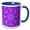 Blue/White, variant on 3drose, Dynamic Colorful Abstract Hypnotic Round Mosaic Pattern Background, 15oz Mug