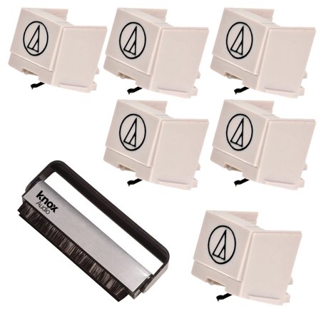 - Audio-Technica ATN3600L Replacement Stylus for AT3600L (6-Pack) + Knox Vinyl Brush Cleaner