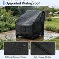 thumbnail image 5 of BLEJOY Outdoor Chair Covers Waterproof, 420D Heavy Duty Patio Furniture Covers, Wind-Resistant All-Weather Lawn Chair Covers for Lounge Deep Seat ( 29" W x 30" D x 36" H), Black, 2 Pack, 5 of 7