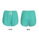 thumbnail image 3 of Balery Teal Turquoise Pantalones cortos deportivos para mujer con forro y dos bolsillos, elásticos, para entrenamiento, gimnasio, yoga-Medium, 3 of 7