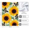thumbnail image 3 of 2 Pcs Funny Kitchen Towels,Sunflowers and Butterflies Microfiber Dish Towels,Kitchen Tea Towels,Kitchen Towel Set (18" X 26"), 3 of 3