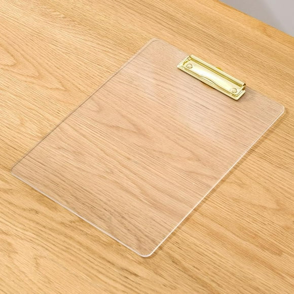 Portapapeles DYNWAVEMX Carpeta de archivos A4 Dorado Transparente