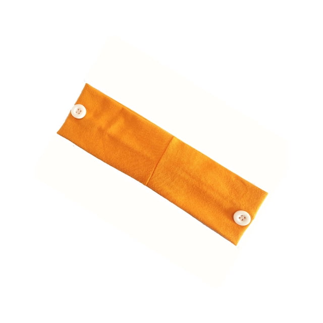 Soporte para Diadema Minnieouse con botones buena elasticidad para aliviar El dolor de oído Naranja con Botones