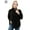 Black, variant on Luxtrada Women’s Long Sleeves Turtleneck Fleece Sweater Oversized Loose Fitting Sweatshirt Thermal Top Warm
