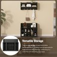 thumbnail image 2 of Hall Tree Shoe Bench with Storage, Entryway Coat Rack with Shoe Bench Set, Coat Rack Wall Mount with Shoe Storage, Cubbies Shelf for Entryway Bedroom Hallway, Black, 2 of 9