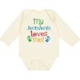 thumbnail image 3 of Inktastic Mommom Loves Me Childs Boys or Girls Long Sleeve Baby Bodysuit, 3 of 5
