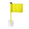 thumbnail image 1 of Bandera de Golf de 2 secciones Zulema Palo de bandera de Golf plegable Amarillo Poner banderas verdes, 1 of 8