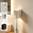 thumbnail image 1 of MTBLYS Toothbrush Holder Wall Mounted No Drill Bathroom Organizer 1 Pack Plastic Adhesive Toothbrush Storage Rack Washroom Home Use, 1 of 7
