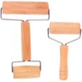 thumbnail image 1 of Hornee como un profesional: juego de 2 rodillos de cocina, madera de haya natural, antiadherente, eje de acero inoxidable, diseño ergonómico para chefs caseros, 1 of 4