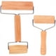 thumbnail image 1 of Rodillos de amasar de madera de haya natural: paquete de 2, superficie antiadherente, eje de acero inoxidable, diseño ergonómico para entusiastas de la cocina, 1 of 7