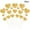 C Gold, variant on Valentine's Day Glitter Heart Cake Toppers, 20 Pack Party Cake Decorations for Desserts, Holiday Party Supplies for Sweet Treats, Festive Baking Toppers, Heart Shaped Food Decorations