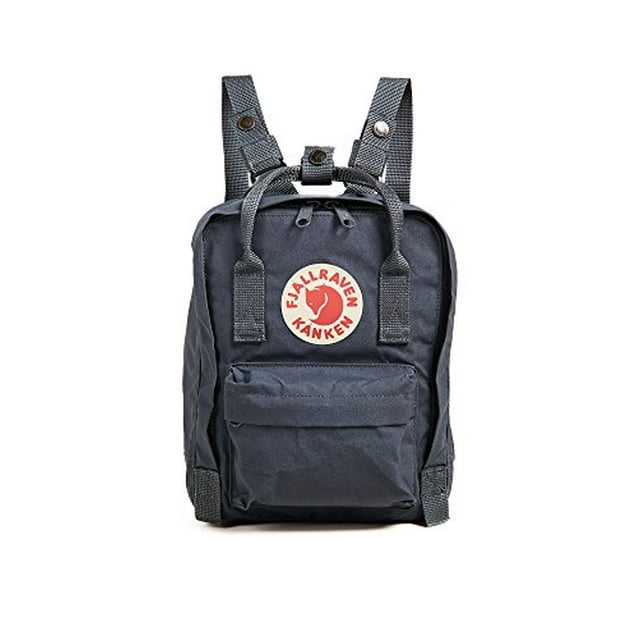 Fjallraven Women's Kanken Mini Backpack, Graphite, Blue, One Size