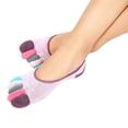 thumbnail image 4 of Calcetines Tobilleros De Algodón Con Forro Invisible Para Mujer, Con Dedos De Colores, Para Correr ANGGREK Otros, 4 of 8