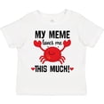 thumbnail image 3 of Inktastic Meme Loves Me Grandson Boys or Girls Toddler T-Shirt, 3 of 5