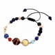 thumbnail image 1 of Pulsera cósmica del sistema solar con ocho planetas, pulsera con cuentas de piedra natural, pulsera Lun, 1 of 8
