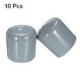 thumbnail image 2 of Tapones de goma Uxcell Cubierta redonda de tapón de extremo Protector de rosca de vinilo Gris 32mm, 2 of 5