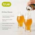 thumbnail image 3 of True IPA Glasses, Beer Glasses for Game Night, Gifts for Men 16 oz Set of 4, 3 of 8